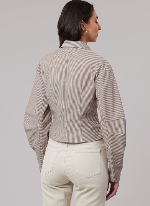 McCall's Sewing Pattern 8580 Ladies Fitted Shirt in Two Lengths from Jaycotts Sewing Supplies