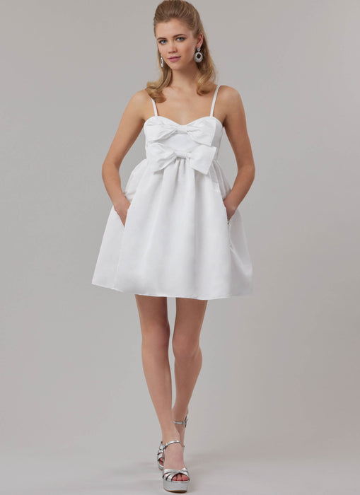 McCall's Sewing Pattern 8581 Empire Waist Dress in Two Lengths from Jaycotts Sewing Supplies