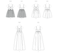 McCall's Sewing Pattern 8581 Empire Waist Dress in Two Lengths from Jaycotts Sewing Supplies