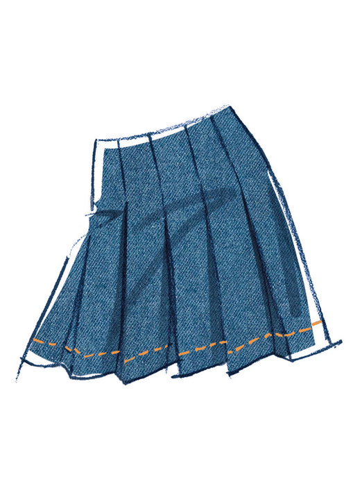 McCall's Sewing Pattern 8584 Pleated Skirt in two lengths from Jaycotts Sewing Supplies