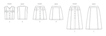 McCall's Sewing Pattern 8586 Top and Skirt in Two Lengths from Jaycotts Sewing Supplies
