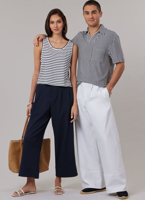 McCall's Sewing Pattern 8588 Unisex Pants in Two Lengths from Jaycotts Sewing Supplies