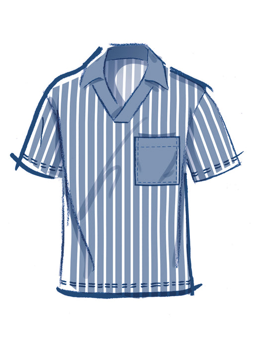 McCall's Sewing Pattern 8589 Men's Top with Sleeve Variations from Jaycotts Sewing Supplies