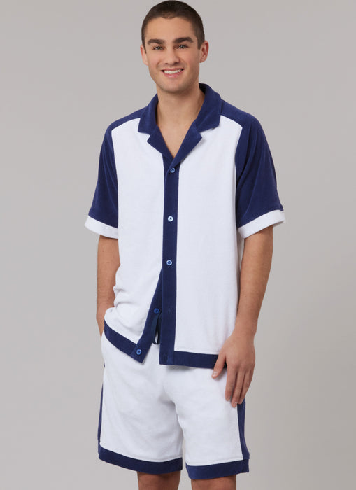 McCall's Sewing Pattern 8590 Men's Top, Shorts and Trousers from Jaycotts Sewing Supplies