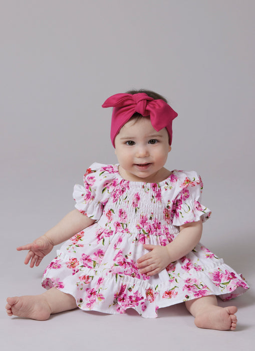 McCall's Sewing Pattern 8591 Babies' Romper, Dresses and Headband from Jaycotts Sewing Supplies