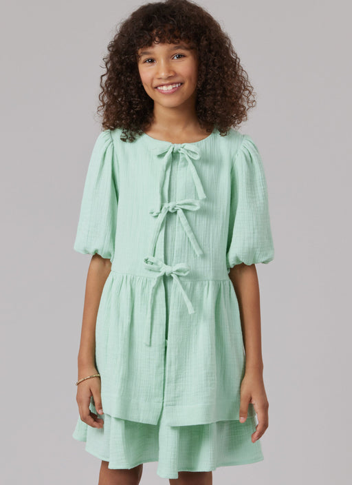 McCall's Sewing Pattern 8593 Girls' Dress and Top from Jaycotts Sewing Supplies