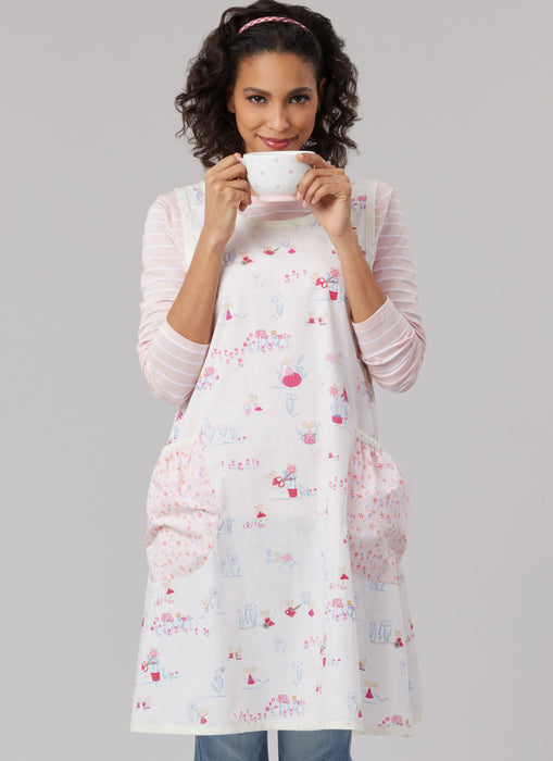 McCall's Sewing Pattern 8598 Misses' Cottage Core Aprons from Jaycotts Sewing Supplies
