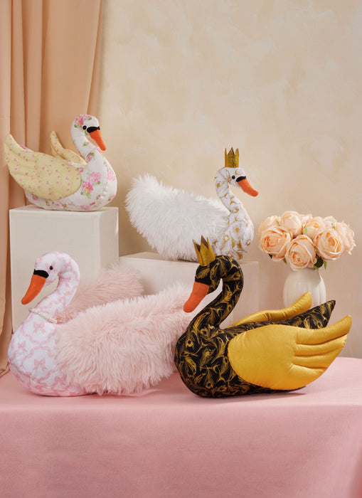 McCall's Sewing Pattern 8600 Plush Swans in Two Sizes from Jaycotts Sewing Supplies