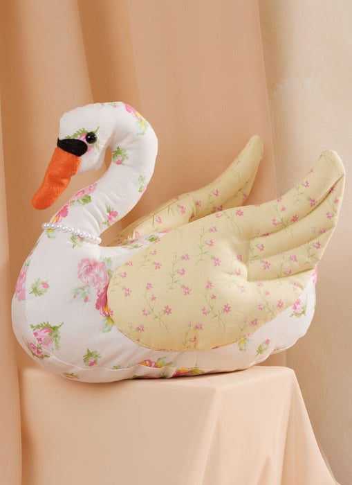 McCall's Sewing Pattern 8600 Plush Swans in Two Sizes from Jaycotts Sewing Supplies