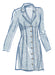 McCall's sewing pattern 8601 Fitted Button Front Mini Dress from Jaycotts Sewing Supplies