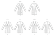 McCall's sewing pattern 8601 Fitted Button Front Mini Dress from Jaycotts Sewing Supplies