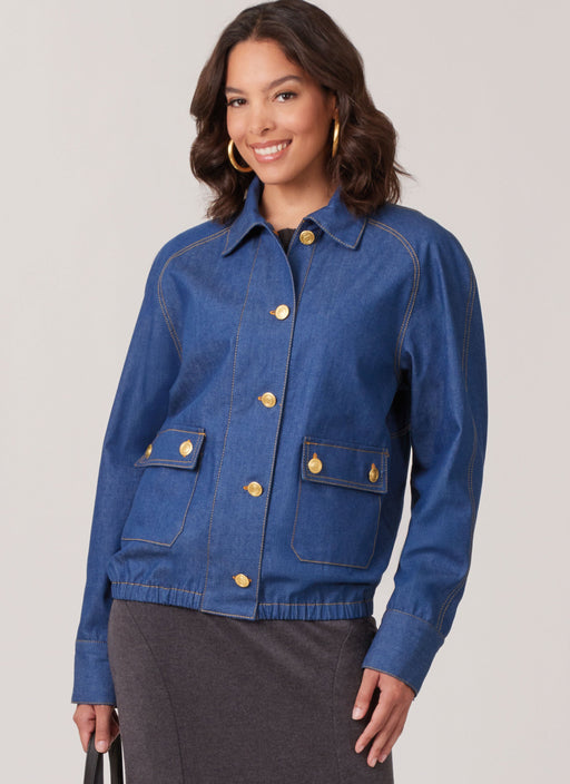 McCall's sewing pattern 8607 Blouson Jackets from Jaycotts Sewing Supplies