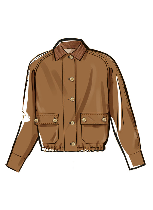 McCall's sewing pattern 8607 Blouson Jackets from Jaycotts Sewing Supplies