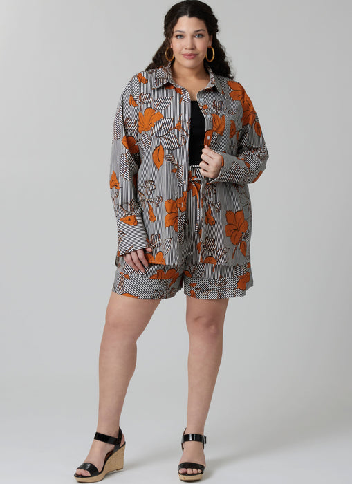 McCall's sewing pattern 8611 Women's Shirt, Shorts and Trousers from Jaycotts Sewing Supplies