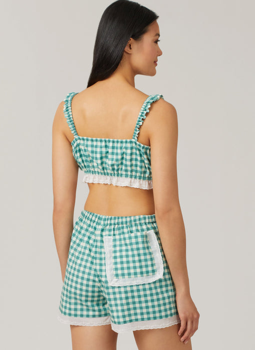 McCall's sewing pattern 8613 Bralette, Shirt and Shorts from Jaycotts Sewing Supplies