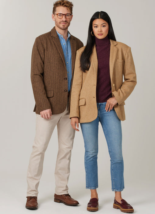 McCall's sewing pattern 8614 Unisex Blazer from Jaycotts Sewing Supplies