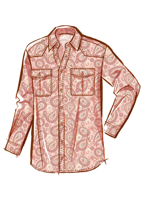 McCall's sewing pattern 8615 Unisex Casual button front Shirts from Jaycotts Sewing Supplies