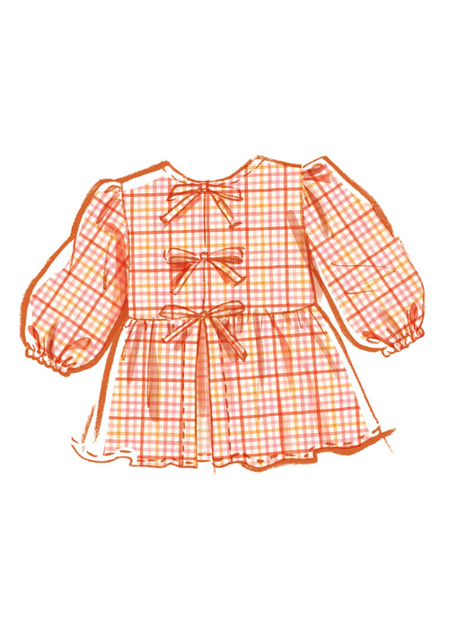 McCall's sewing pattern 8618 Girls' Top, Dress and Pants from Jaycotts Sewing Supplies
