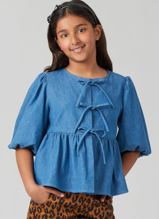 McCall's sewing pattern 8618 Girls' Top, Dress and Pants from Jaycotts Sewing Supplies