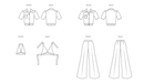 McCall's sewing pattern 8622 Vintage 1970's blouse, halter and pants from Jaycotts Sewing Supplies