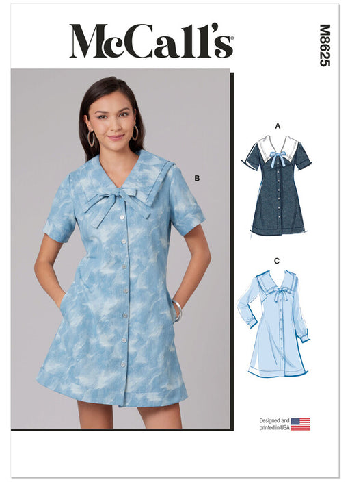 McCall's sewing pattern 8625 Misses' Dress with Sleeve Variations from Jaycotts Sewing Supplies