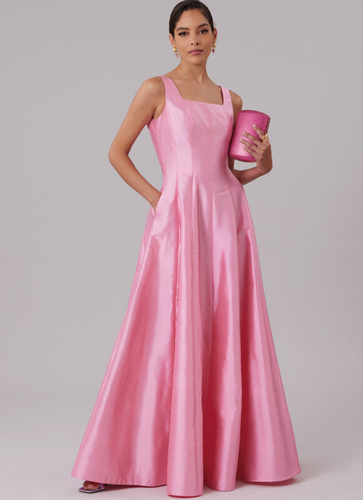 McCall's sewing pattern 8627 Misses' and Women's Special Occasion Dress in Two Lengths from Jaycotts Sewing Supplies