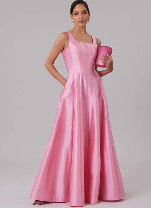 McCall's sewing pattern 8627 Misses' and Women's Special Occasion Dress in Two Lengths from Jaycotts Sewing Supplies