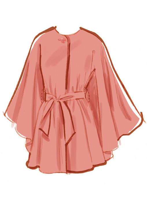 McCall's sewing pattern 8628 Misses' Cape in Two Lengths and Tie Belt from Jaycotts Sewing Supplies