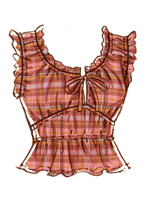 McCall's sewing pattern 8634 Misses' Lounge Top in Two Lengths, Shorts and Pants from Jaycotts Sewing Supplies