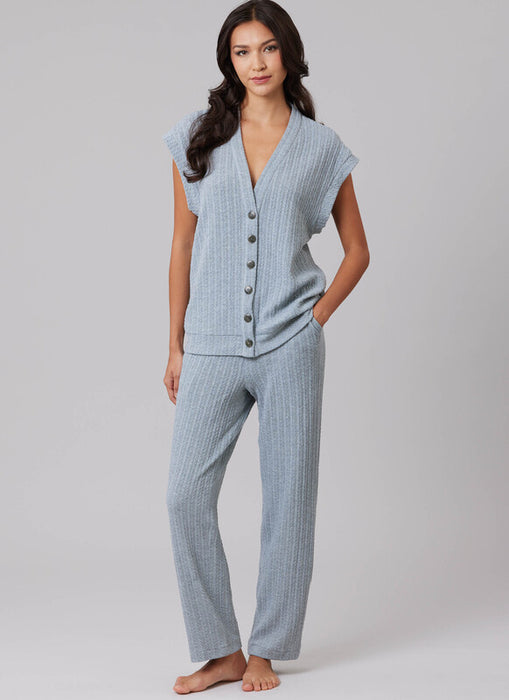 McCall's sewing pattern 8637 Unisex Knit Waistcoat, Cardigan and Pants from Jaycotts Sewing Supplies