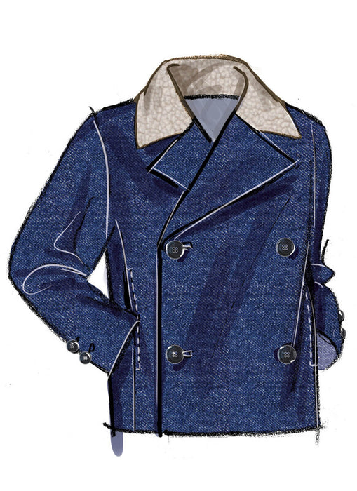 McCall's sewing pattern 8638 Men's Double Breasted Jacket in Two Lengths from Jaycotts Sewing Supplies