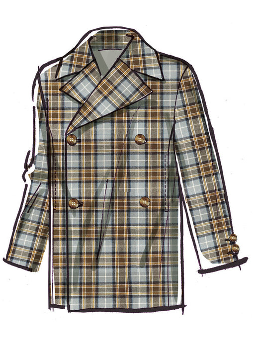 McCall's sewing pattern 8638 Men's Double Breasted Jacket in Two Lengths from Jaycotts Sewing Supplies