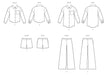 McCall's sewing pattern 8642 Girl's Shirt in Two Lengths, Shorts and Pants from Jaycotts Sewing Supplies