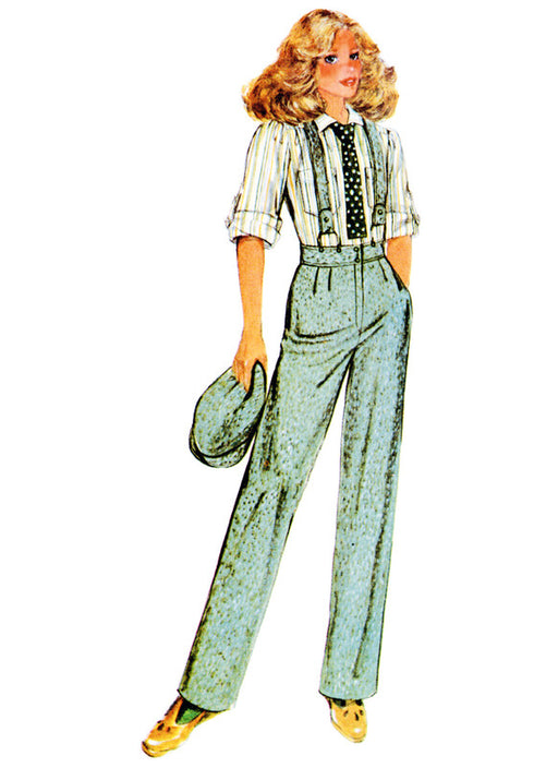 McCall's sewing pattern 8645 Misses' Overalls, Pants and Blouse from Jaycotts Sewing Supplies