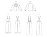 McCall's sewing pattern 8645 Misses' Overalls, Pants and Blouse from Jaycotts Sewing Supplies