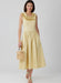 McCall's sewing pattern 8650 Misses' and Miss Petite Ruffle Neck Midi Dress from Jaycotts Sewing Supplies
