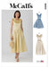McCall's sewing pattern 8650 Misses' and Miss Petite Ruffle Neck Midi Dress from Jaycotts Sewing Supplies