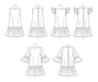McCall's sewing pattern 8651 Misses' and Miss Petite Drop Waist Mini Dress from Jaycotts Sewing Supplies
