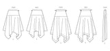 McCall's sewing pattern 8659 Misses' and Women's Handkerchief Hem Skirt and Tie Belt from Jaycotts Sewing Supplies