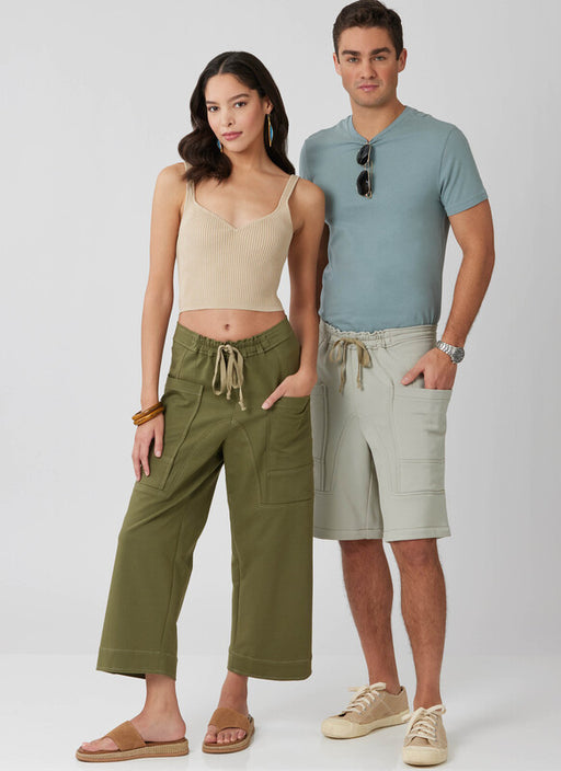 McCall's sewing pattern 8664 Unisex Shorts and Pants from Jaycotts Sewing Supplies
