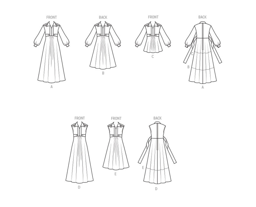 McCall's sewing pattern 8667 Misses' Knit Dresses and Top from Jaycotts Sewing Supplies