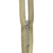 YKK silver tooth Metal Dress Zips - Beige from Jaycotts Sewing Supplies