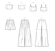 Know Me sewing pattern 2028 Women's Crop Top, Shorts and Pants from Jaycotts Sewing Supplies