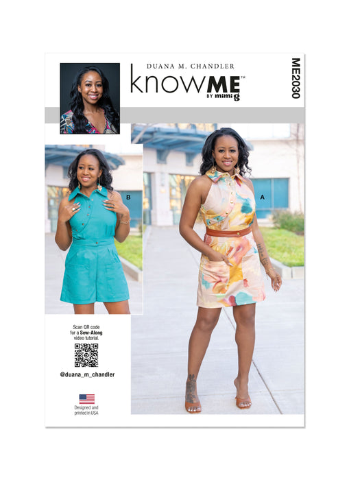 Know Me sewing pattern 2030 Misses' Dress and Romper from Jaycotts Sewing Supplies