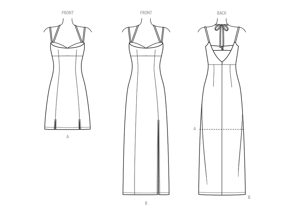 Know Me sewing pattern 2032 Misses' Dress in Two Lengths from Jaycotts Sewing Supplies