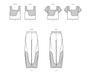 Know Me sewing pattern 2033 Misses' Crop Tops and Pants from Jaycotts Sewing Supplies