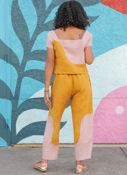 Know Me sewing pattern 2033 Misses' Crop Tops and Pants from Jaycotts Sewing Supplies