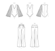 Know Me sewing pattern 2043 Misses’ Bodysuits and Pants from Jaycotts Sewing Supplies