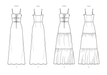Know Me sewing pattern 2044 Maxi Dresses from Jaycotts Sewing Supplies