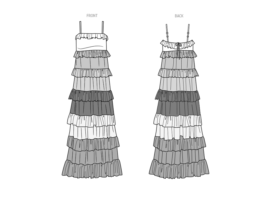 Know Me sewing pattern 2045 Maxi Dress from Jaycotts Sewing Supplies